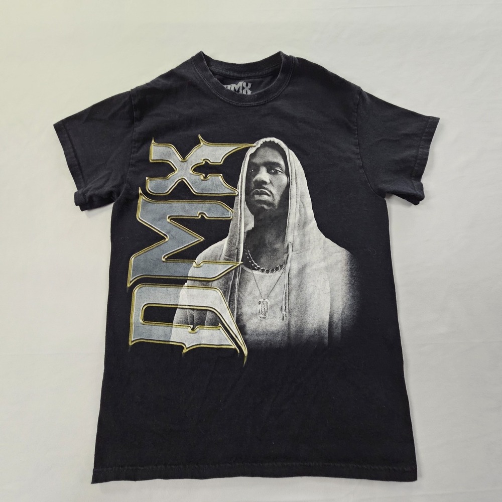 DMX Black Short Sleeve Cotton T-Shirt Men's S